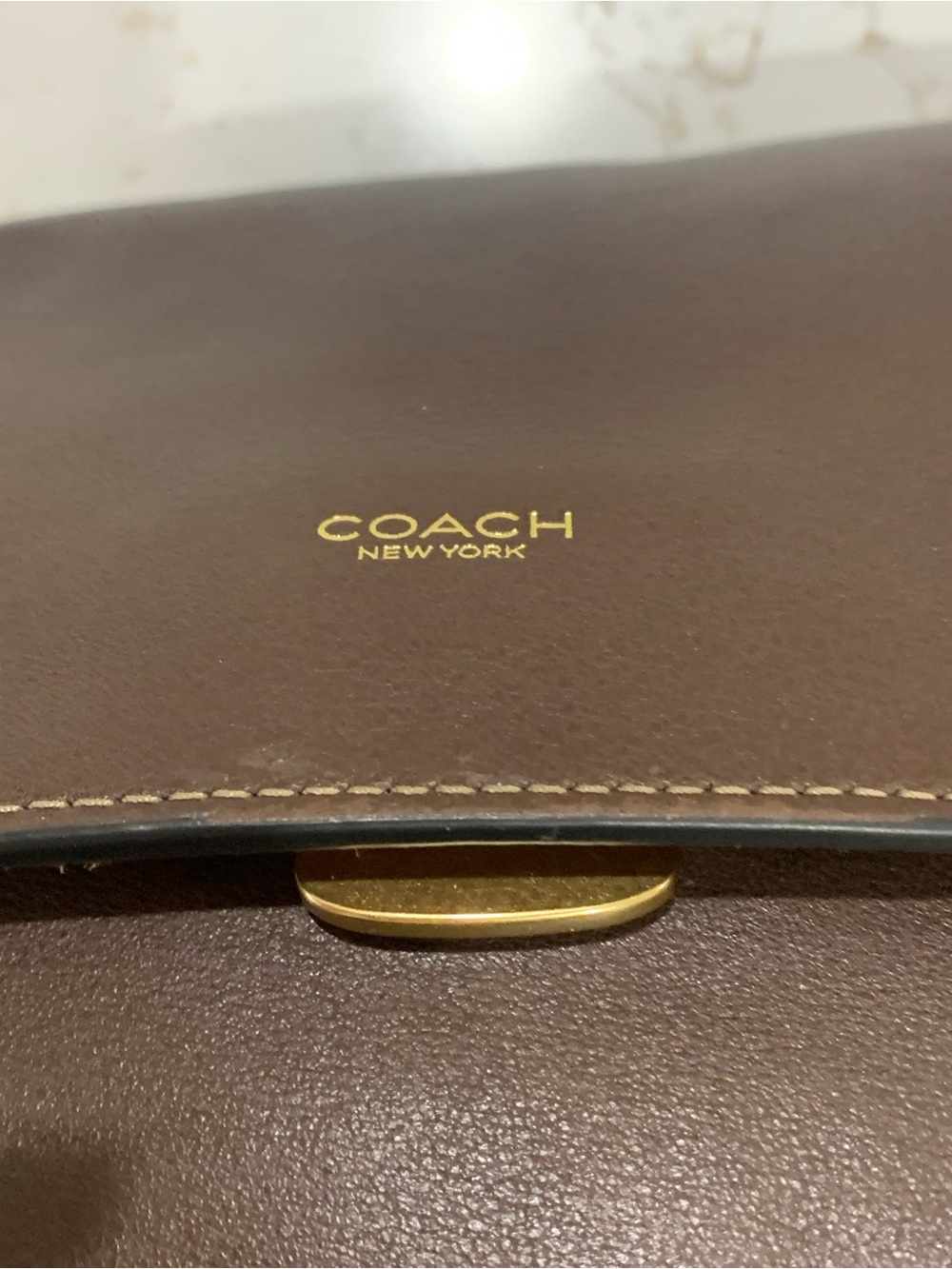 Coach Natural Grain Leather Chelsea Shoulder Bag 30 - Picture 16 of 16